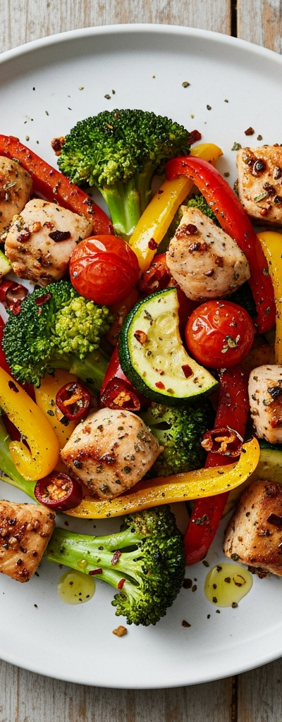 Spicy Turkey & Veggie Roasted Bites