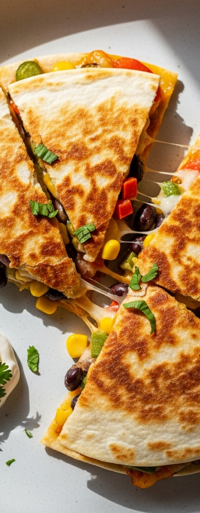 Black Bean and Veggie Quesadillas