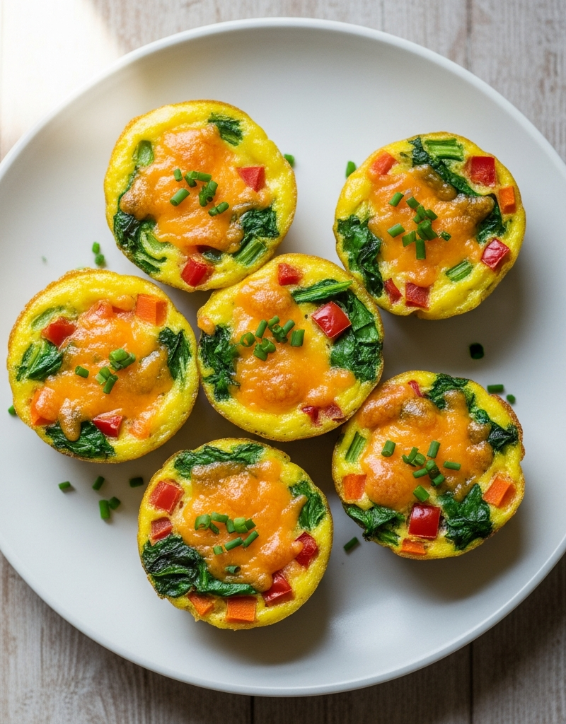 Cheesy Vegetable Egg Bites