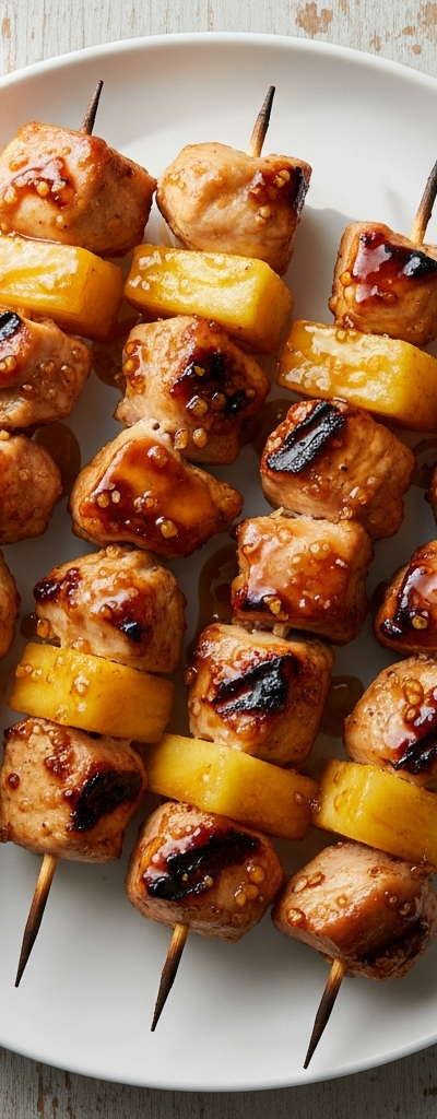 Chicken and Pineapple Skewers