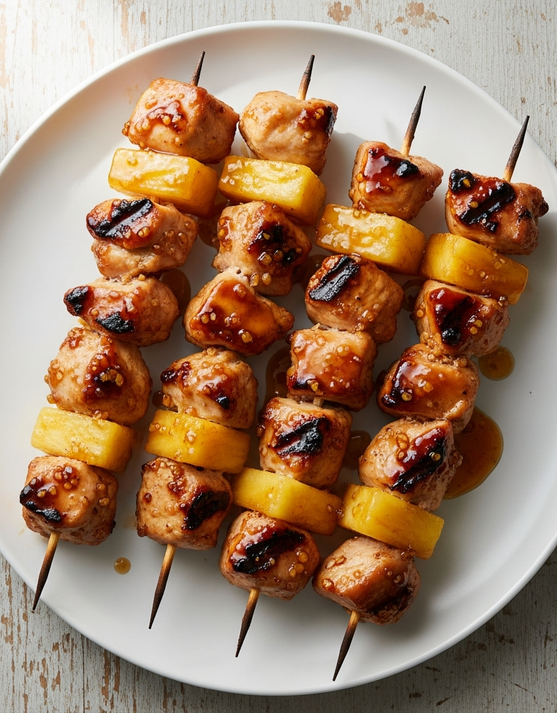 Chicken and Pineapple Skewers