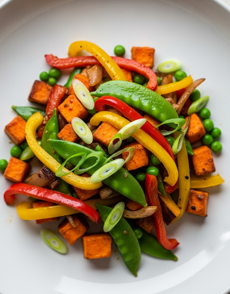 Sweet Potato and Vegetable Stir-Fry