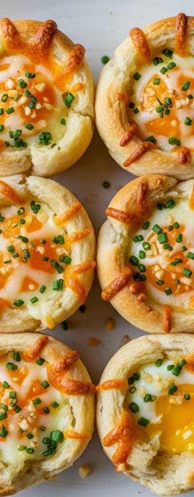 Cheesy Garlic Egg Cups