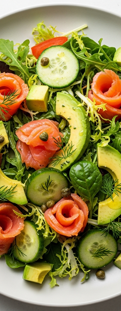 Smoked Salmon and Avocado Salad