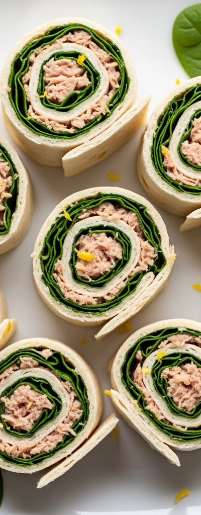 Mediterranean Tuna Pinwheels