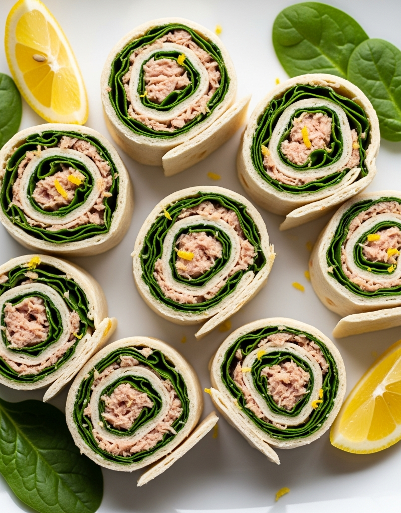 Mediterranean Tuna Pinwheels