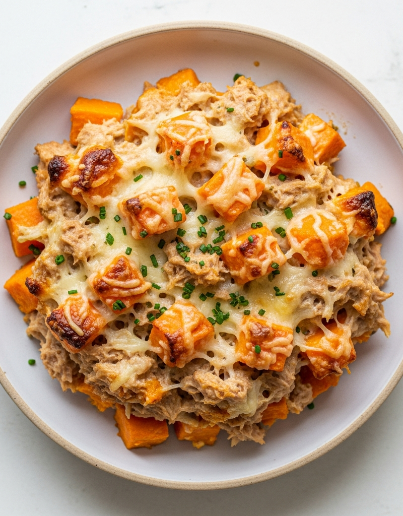 Baked Sweet Potato and Tuna Casserole
