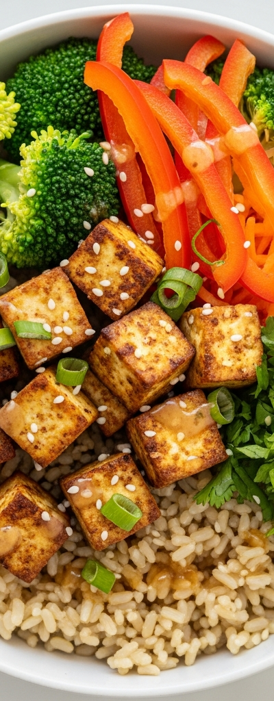 Tofu and Brown Rice Power Bowl