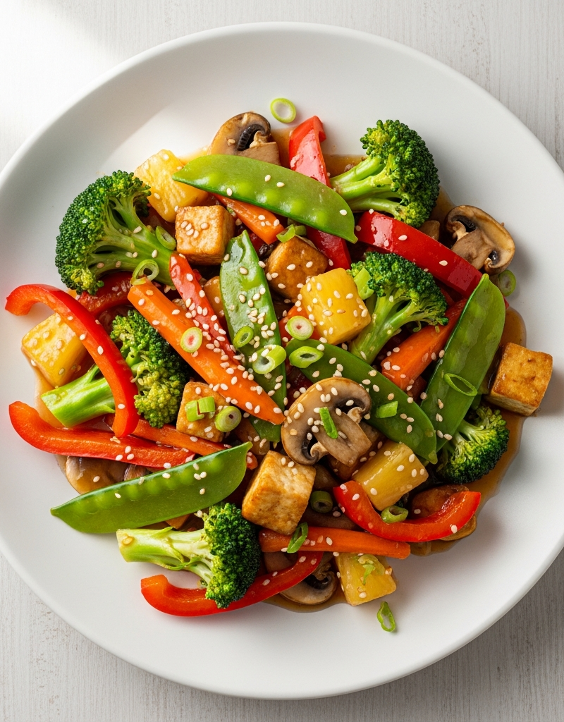 Vegetarian Sweet and Sour Stir-Fry