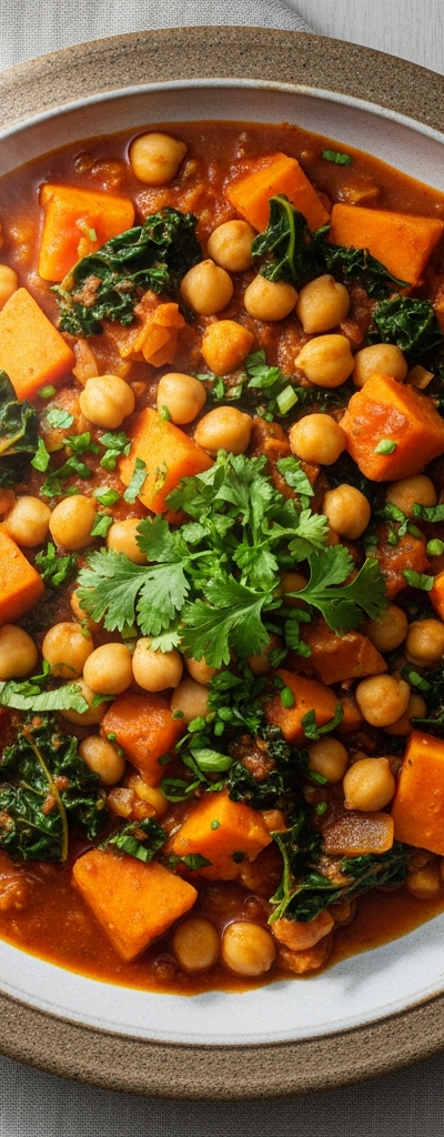 Vegan Sweet Potato and Chickpea Stew