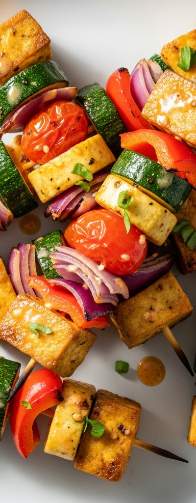 Tofu Veggie Skewers