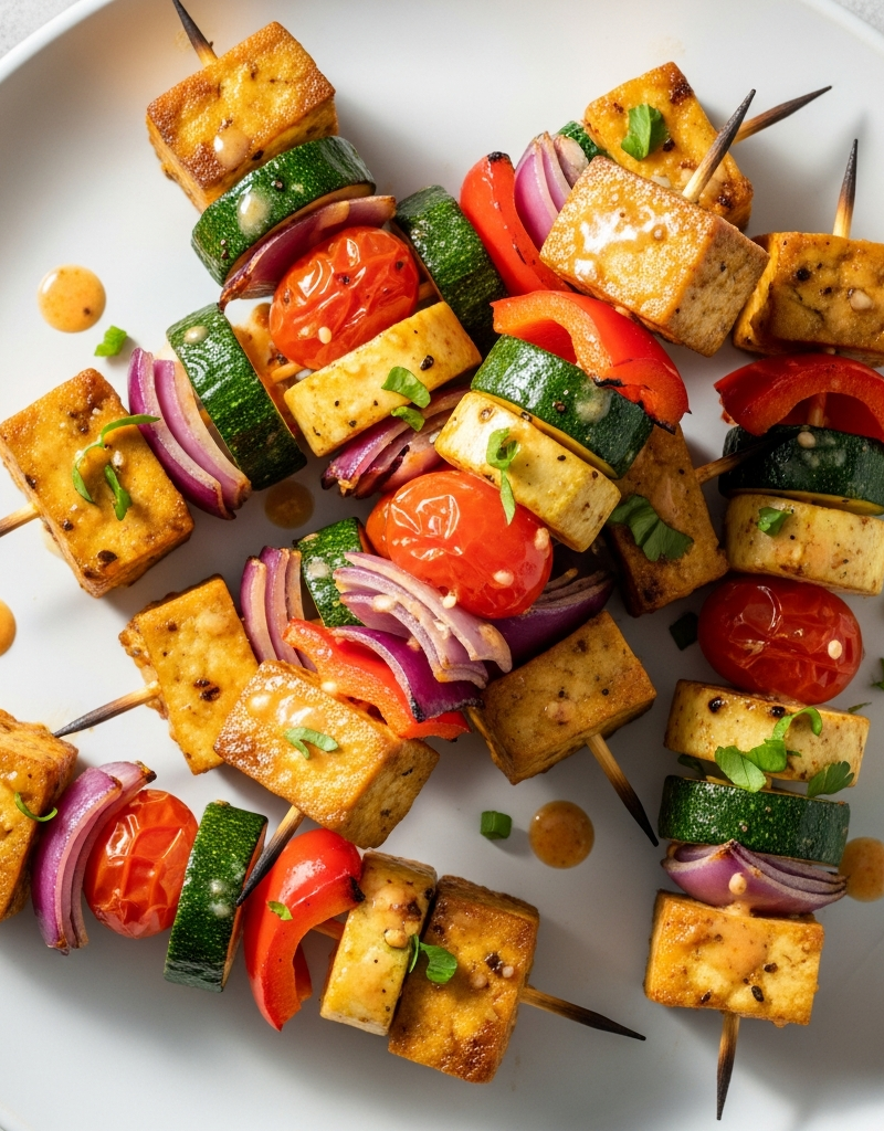 Tofu Veggie Skewers