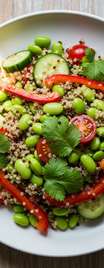 Edamame and Quinoa Fresh Salad