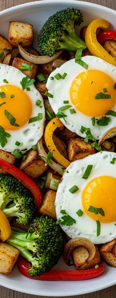 Egg-Packed Roasted Potato and Veggie Skillet