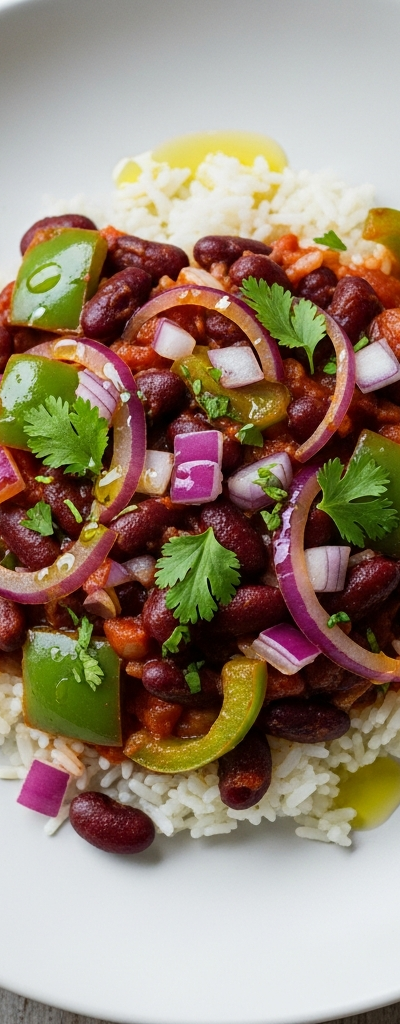 Simple Rice and Bean Skillet