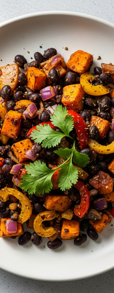 Sweet Potato and Black Bean Hash