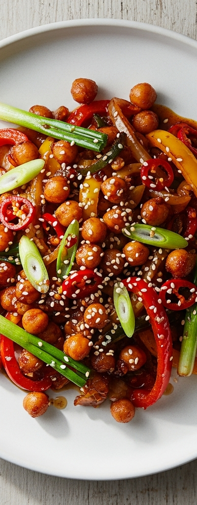Spicy Chickpea Stir-Fry