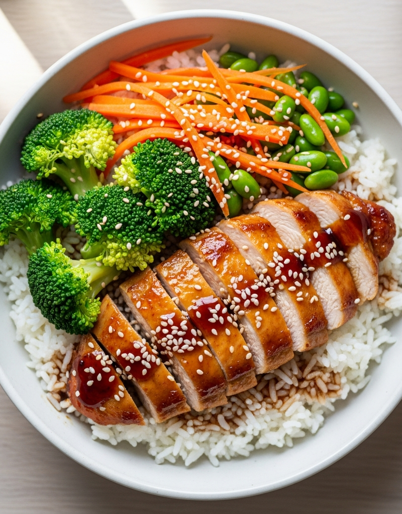 Homemade Chicken Teriyaki Bowl