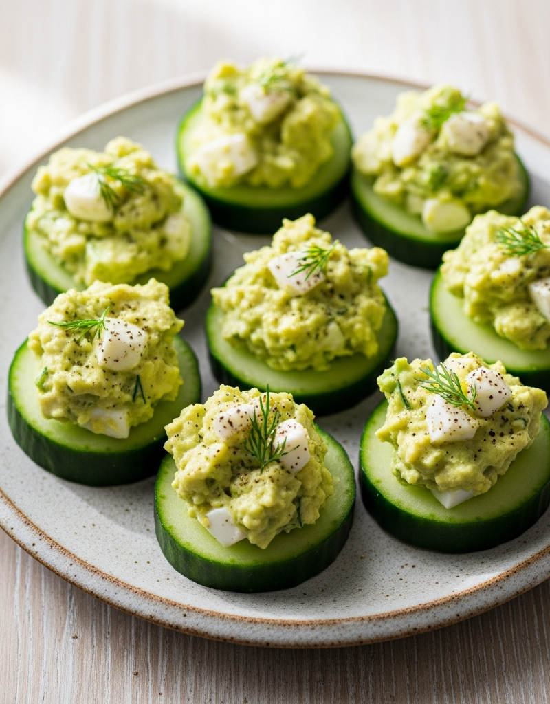 Keto Avocado Egg Salad Bites