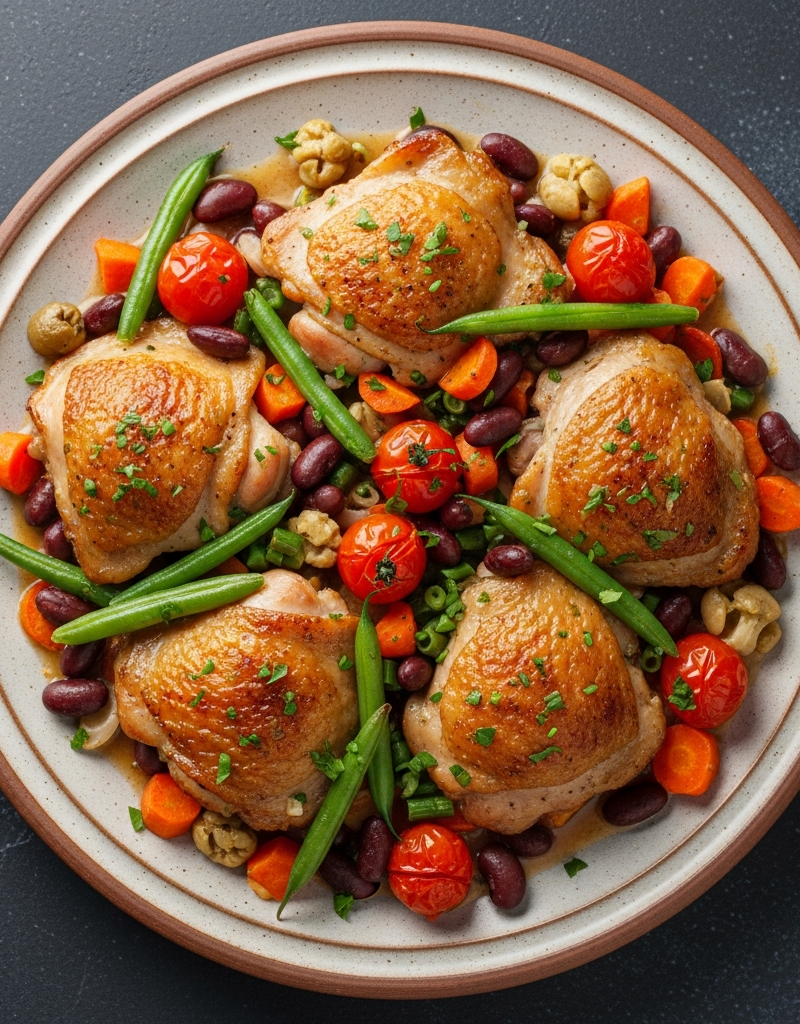 High-Protein Chicken Thigh Casserole