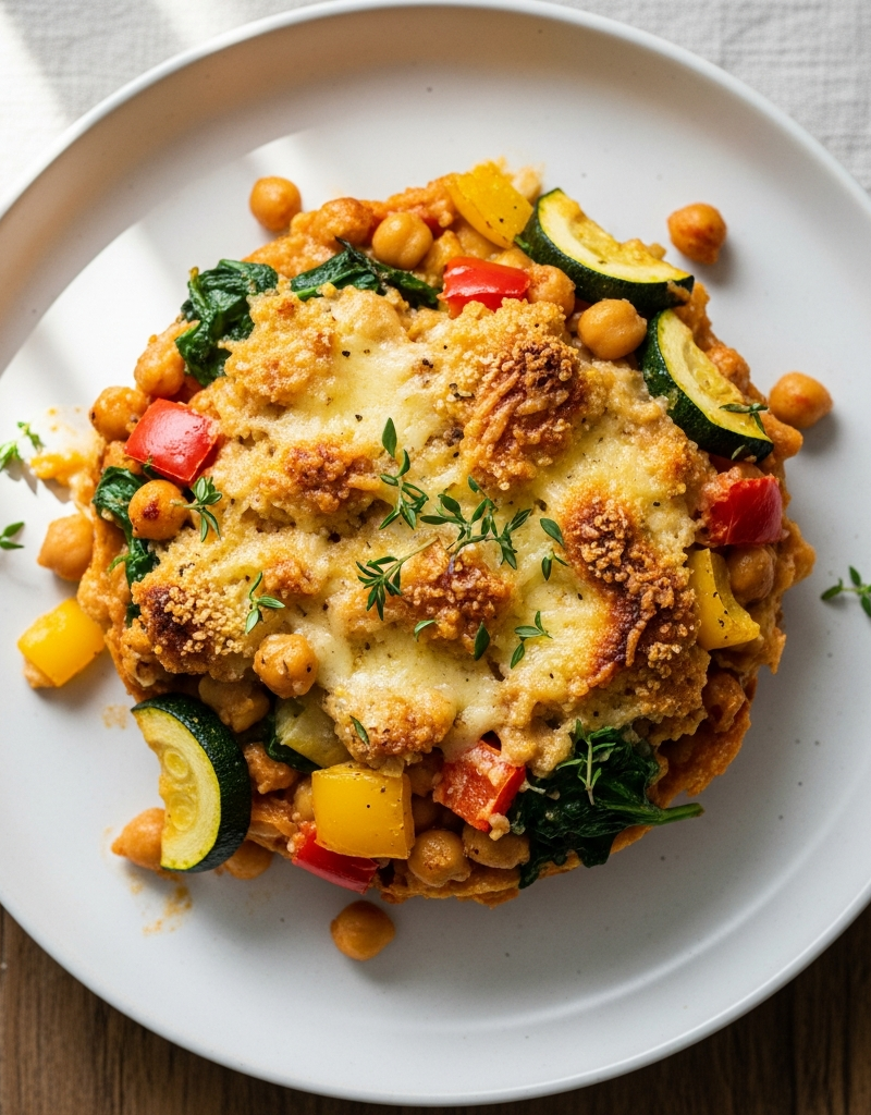 Chickpea and Vegetable Gratin