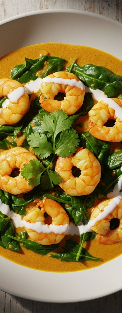 Prawn and Spinach Curry