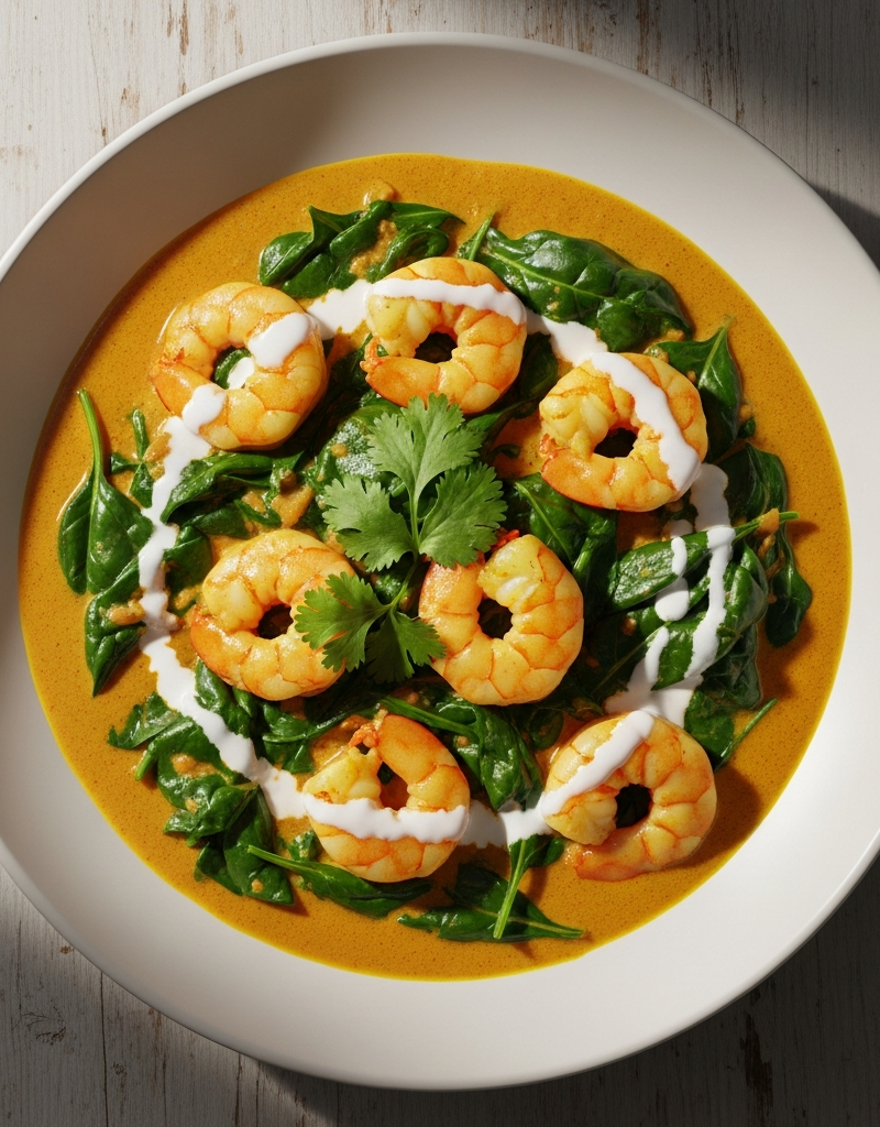 Prawn and Spinach Curry