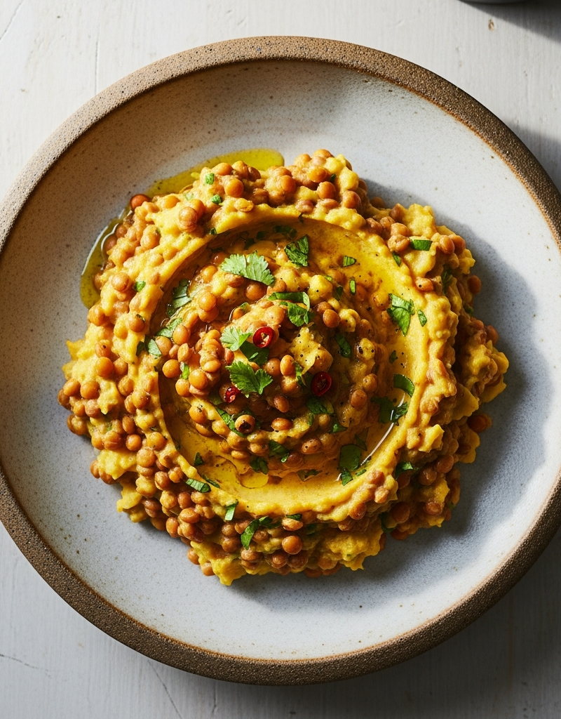Spiced Lentil and Potato Mash