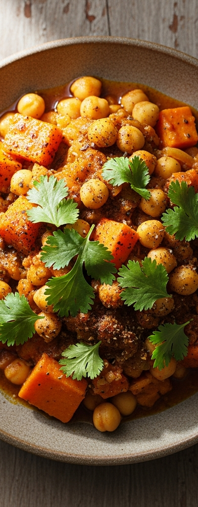 Sweet Potato and Chickpea Tagine