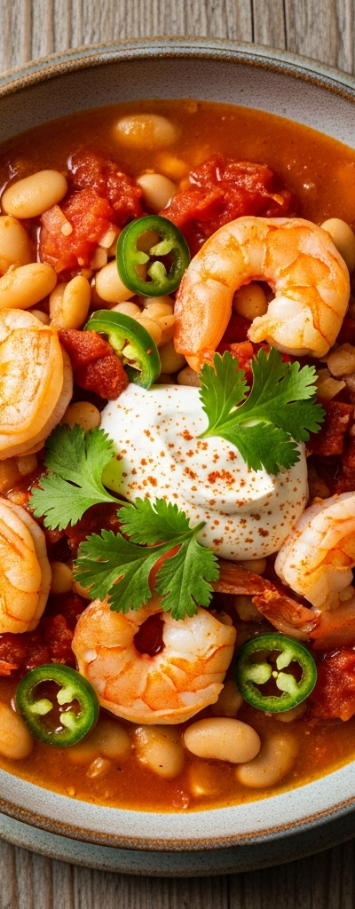 Shrimp and White Bean Chili