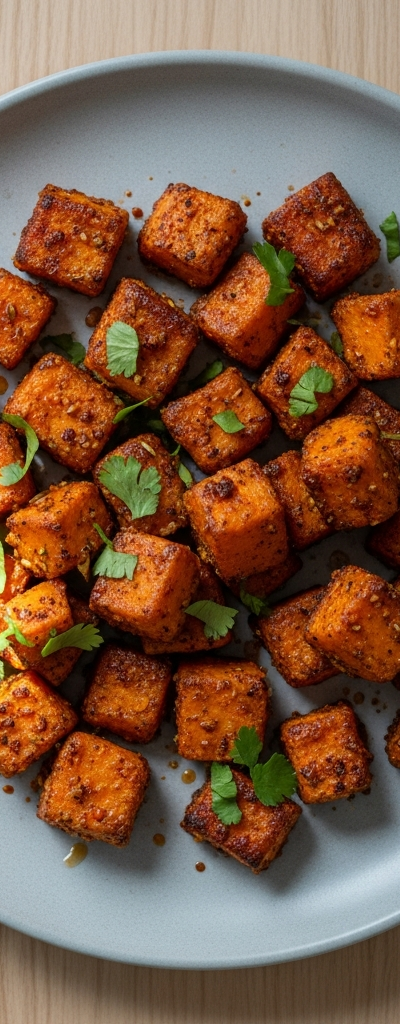 Spiced Sweet Potato Oven Bites