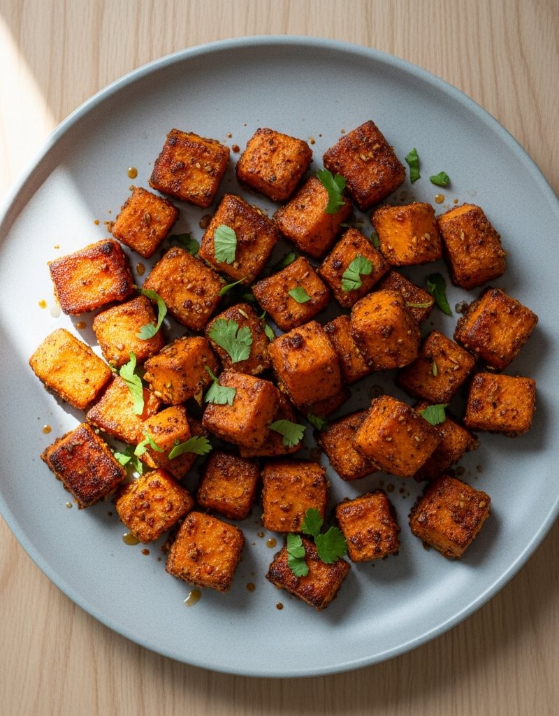 Spiced Sweet Potato Oven Bites