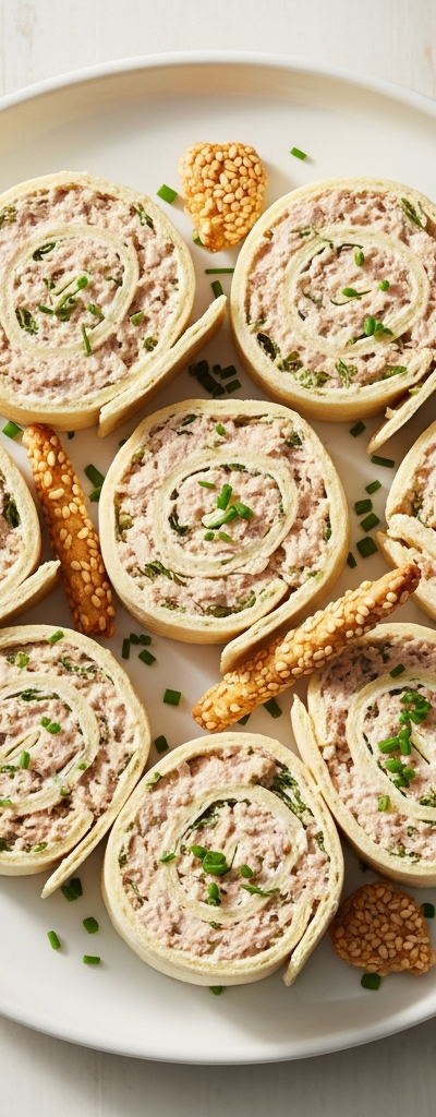 Tuna and Cream Cheese Pinwheels