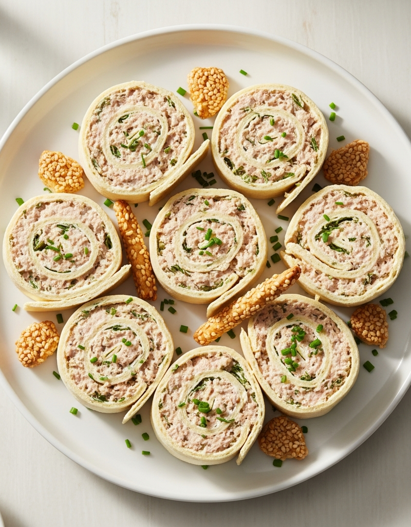 Tuna and Cream Cheese Pinwheels