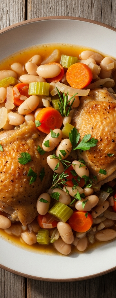 Chicken Thigh and White Bean Stew