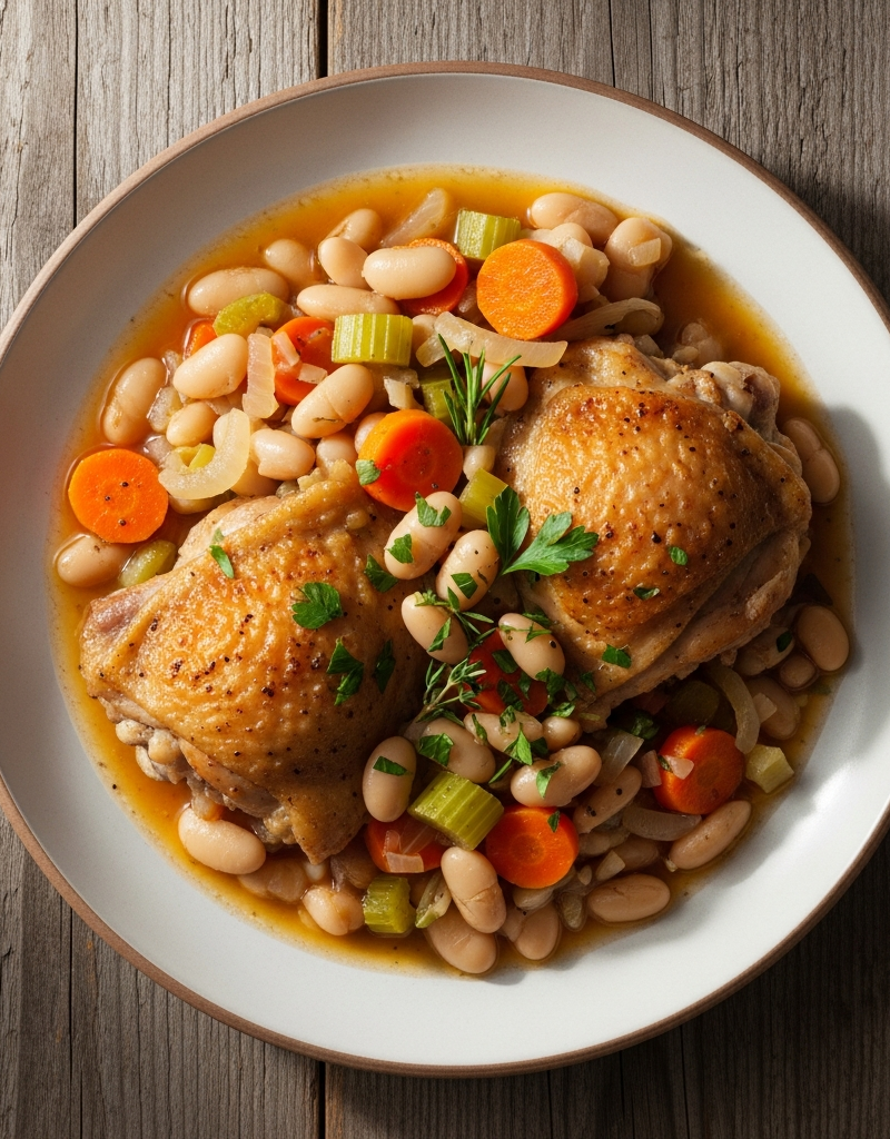 Chicken Thigh and White Bean Stew
