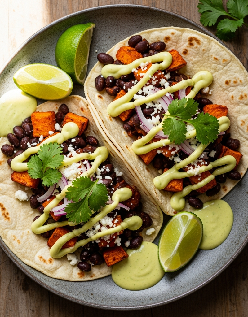 Sweet Potato and Black Bean Tacos