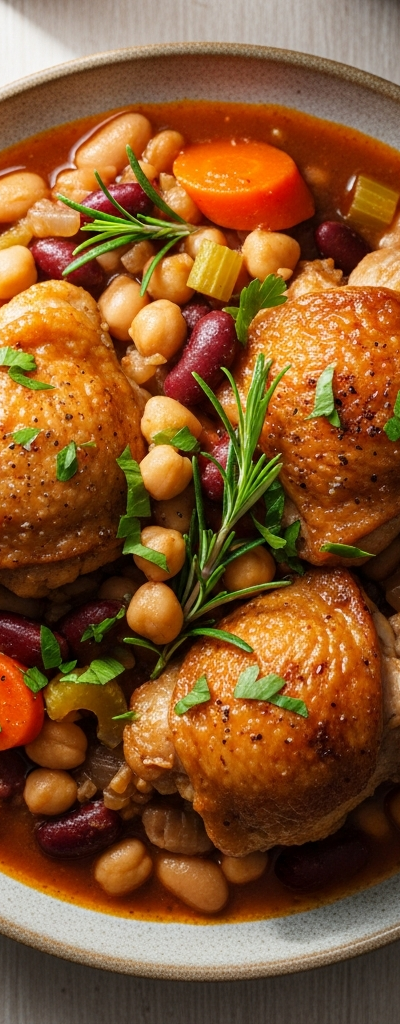 Chicken Thigh and Bean Stew