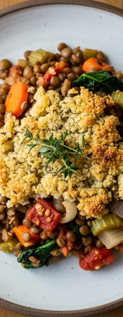 Hearty Lentil and Vegetable Casserole