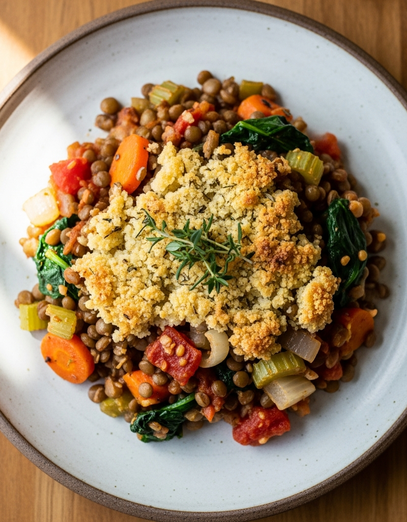 Hearty Lentil and Vegetable Casserole