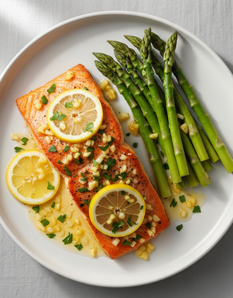 Pan-Seared Lemon Garlic Salmon