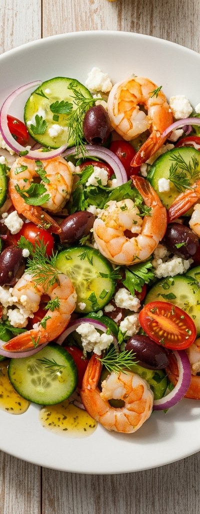 Quick Mediterranean Shrimp Salad