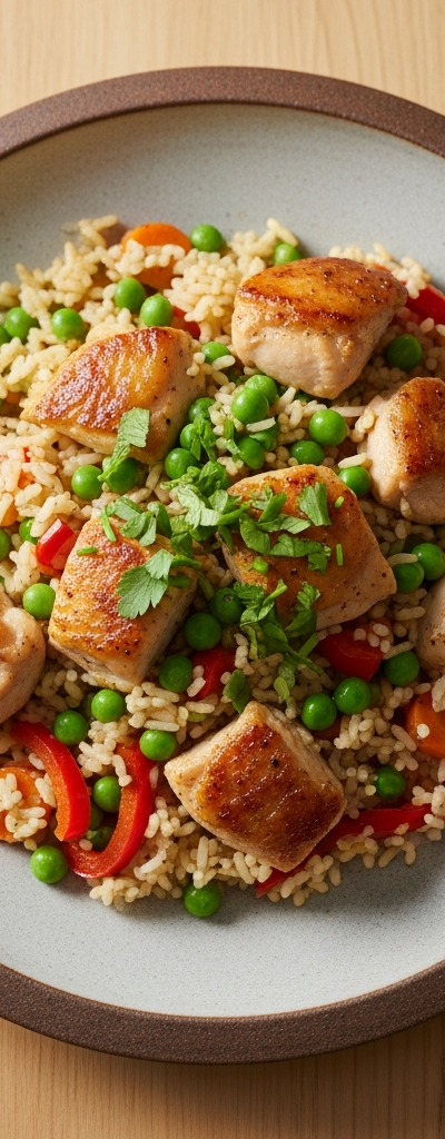 Quick Chicken and Rice Skillet