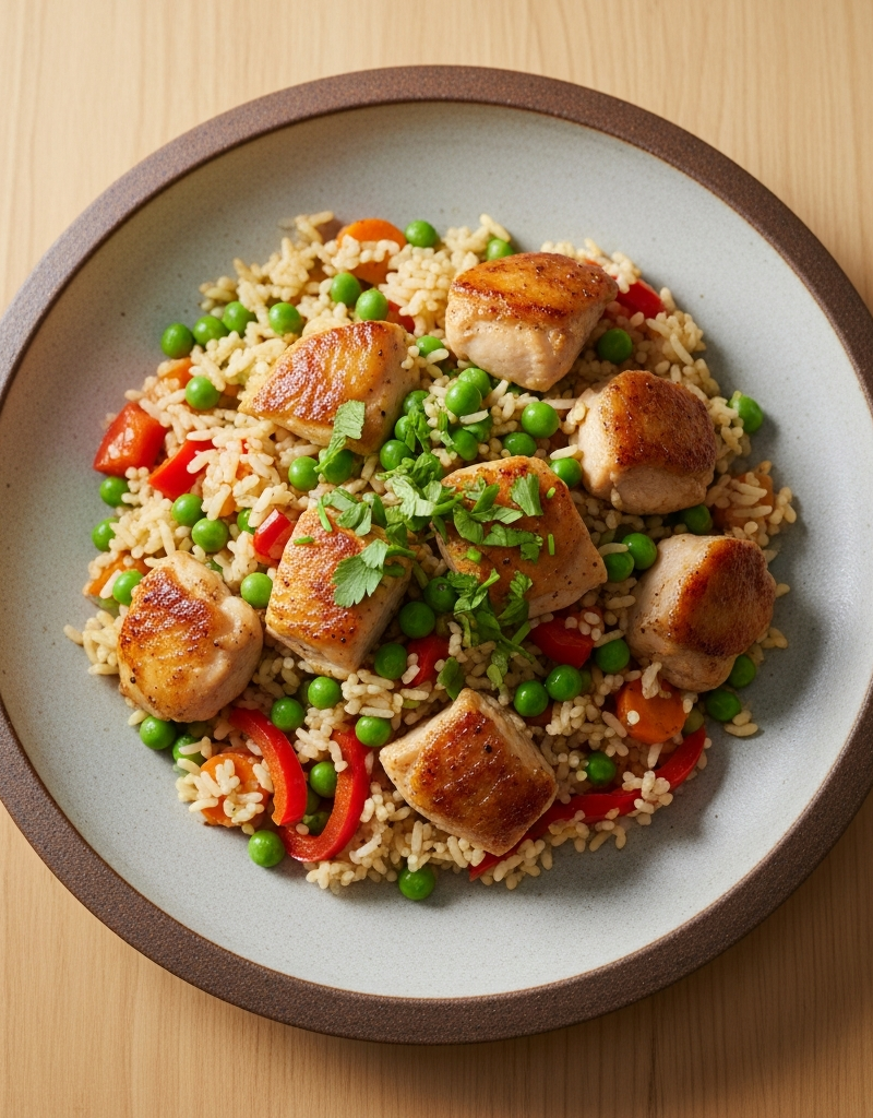 Quick Chicken and Rice Skillet