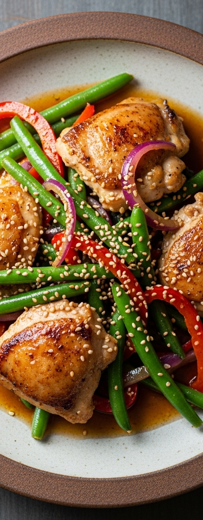 Quick Chicken and Bean Stir Fry