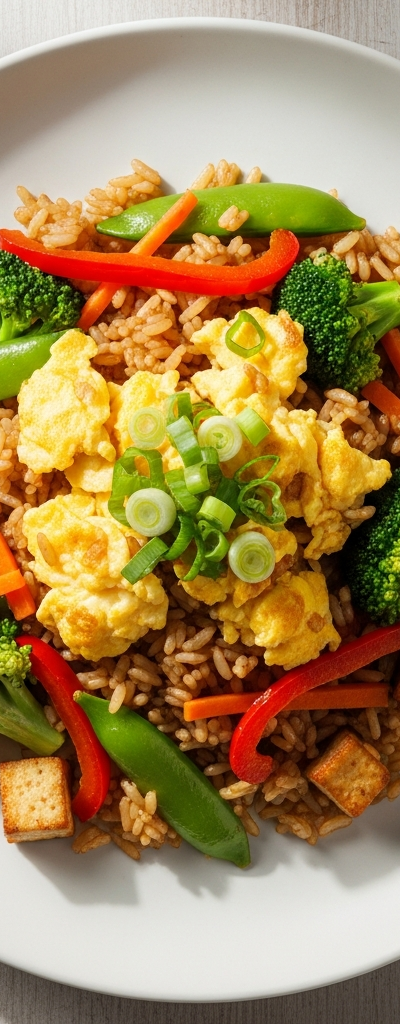 Vegetarian Stir-Fried Rice
