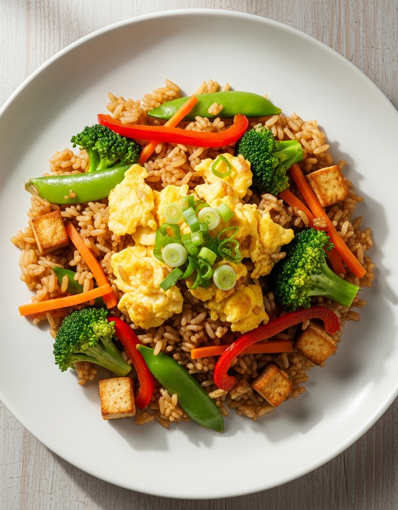 Vegetarian Stir-Fried Rice