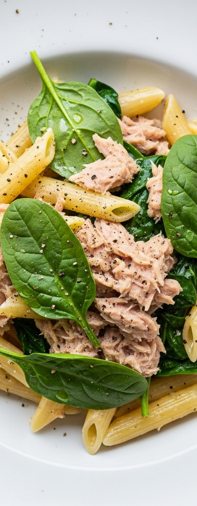 Tuna and Spinach Pasta
