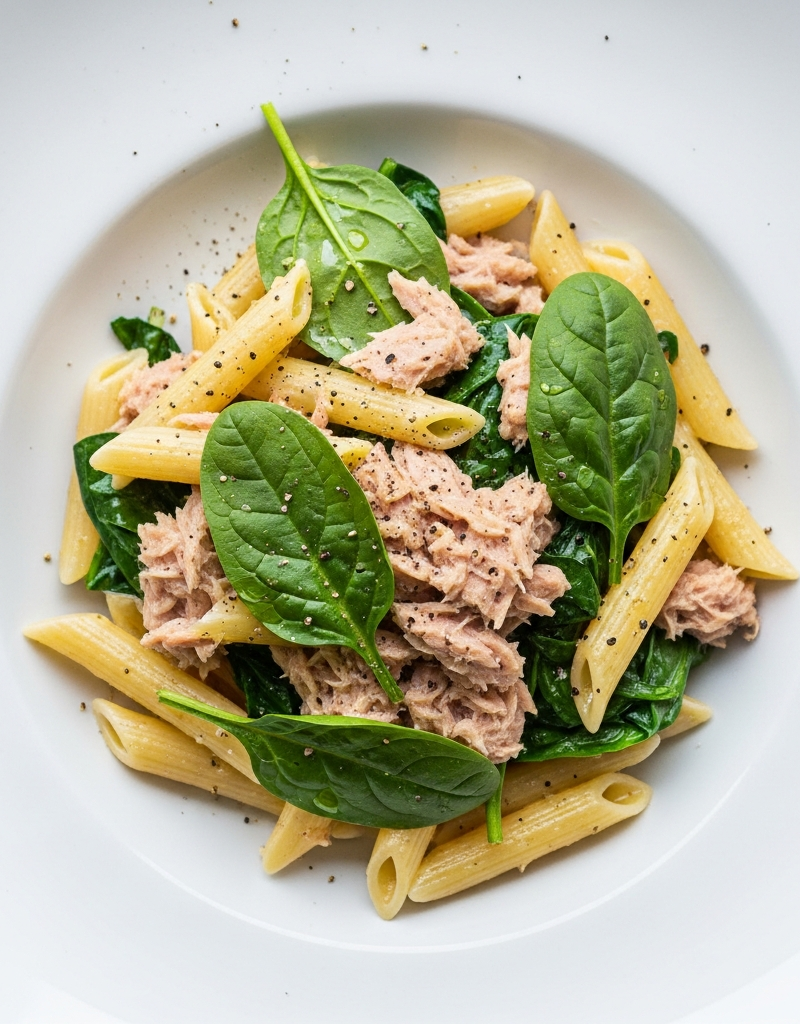 Tuna and Spinach Pasta