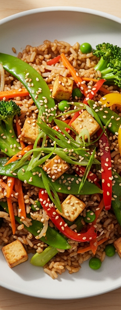 Quick Vegan Stir-Fried Rice